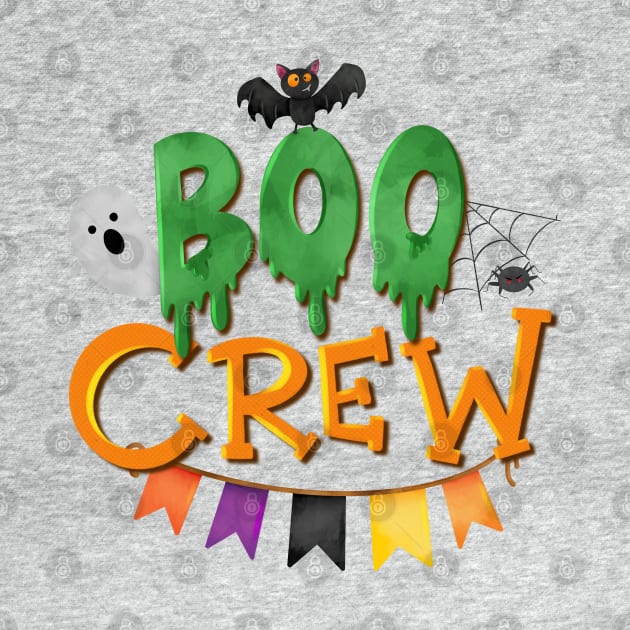 Boo crew cute Halloween by PrintAmor